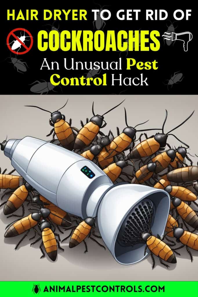 how to get rid of cockroaches with a hairdryer