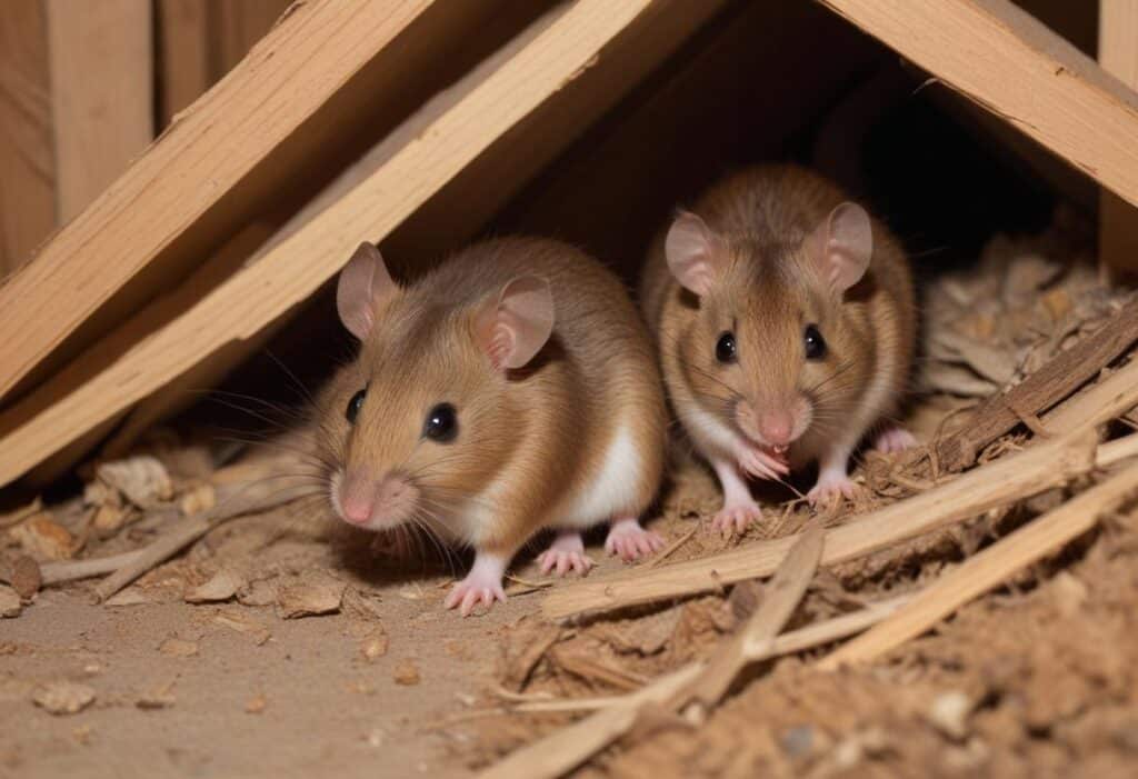 rodents in the attic