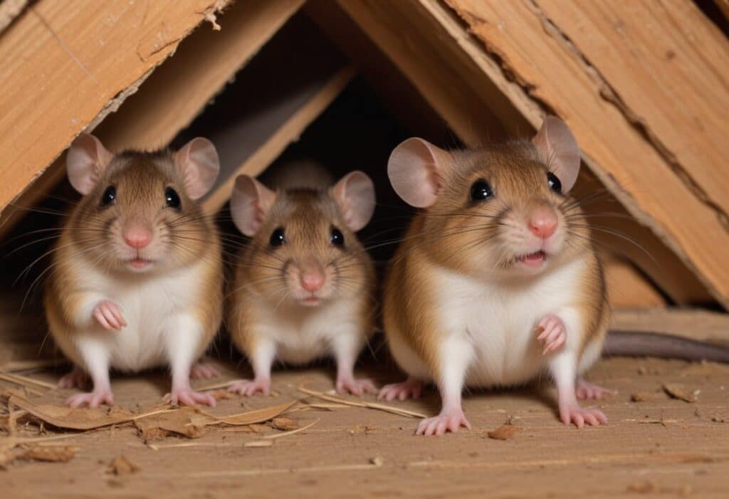 rodents in the attic
