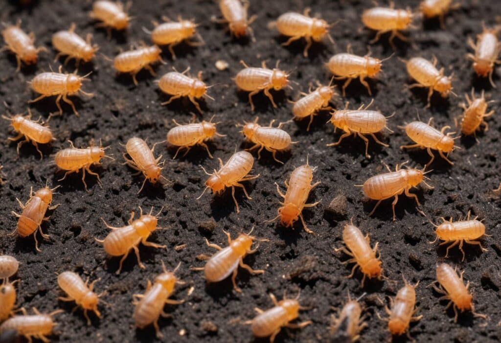 yard full of fleas