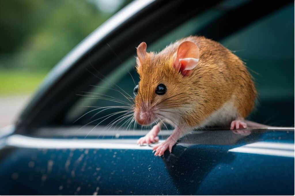 mice in car