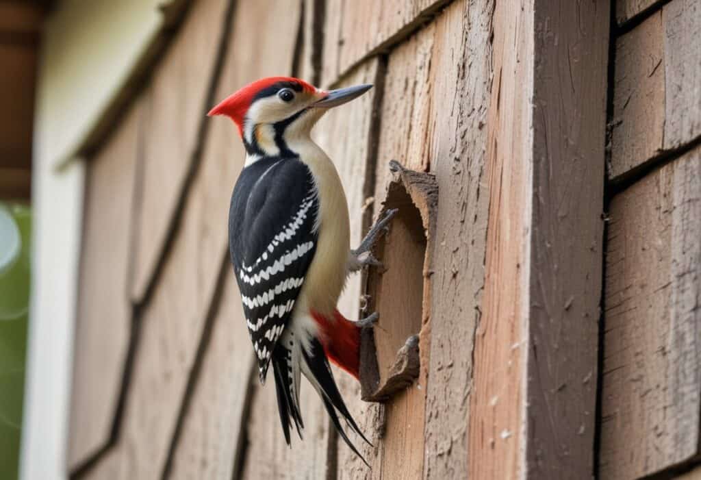 How to Get Rid of Woodpeckers Pecking Your House