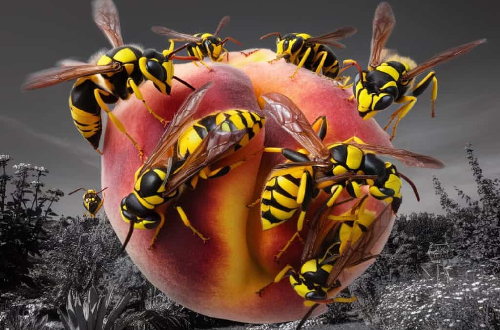 yellow jackets wasps 
